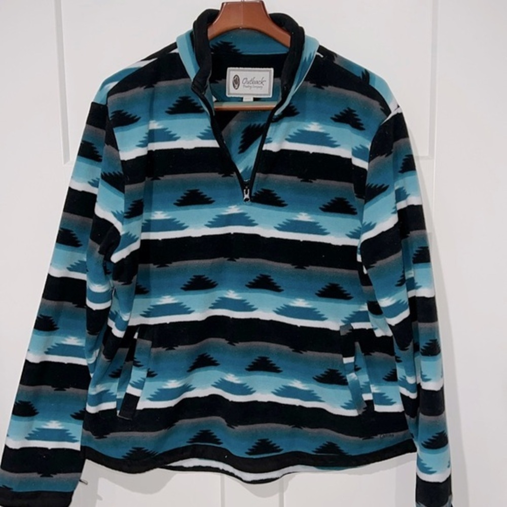 Outback Trading Company Aztec Kate Henley Fleece Sz XXL